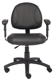 Boss Black Posture Chair W/ Adjustable Arms MODEL # B306