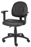 Boss Black Posture Chair W/ Adjustable Arms MODEL # B306