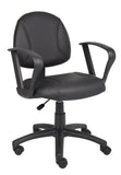 Boss Black Posture Chair W/ Loop Arms MODEL # B307