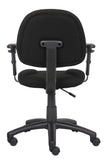 Boss Black  Deluxe Posture Chair W/ Adjustable Arms MODEL # B316-BK