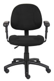 Boss Black  Deluxe Posture Chair W/ Adjustable Arms MODEL # B316-BK