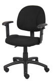 Boss Black  Deluxe Posture Chair W/ Adjustable Arms MODEL # B316-BK