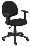 Boss Black  Deluxe Posture Chair W/ Adjustable Arms MODEL # B316-BK
