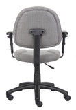 Boss Grey  Deluxe Posture Chair W/ Adjustable Arms MODEL # B316-GY