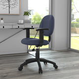Boss Blue  Deluxe Posture Chair MODEL # B315-BE