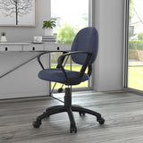 Boss Blue  Deluxe Posture Chair W/ Loop Arms MODEL # B317-BE