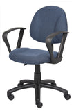 Boss Blue  Deluxe Posture Chair W/ Loop Arms MODEL # B317-BE