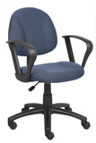 Boss Blue  Deluxe Posture Chair W/ Loop Arms MODEL # B317-BE