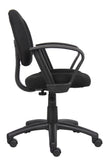 Boss Black  Deluxe Posture Chair W/ Loop Arms MODEL # B317-BK