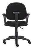 Boss Black  Deluxe Posture Chair W/ Loop Arms MODEL # B317-BK