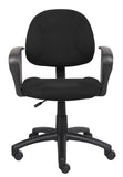 Boss Black  Deluxe Posture Chair W/ Loop Arms MODEL # B317-BK
