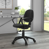 Boss Black  Deluxe Posture Chair W/ Loop Arms MODEL # B317-BK