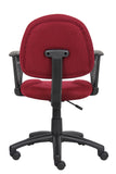 Boss Burgundy  Deluxe Posture Chair W/ Loop Arms MODEL # B317-BY