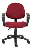 Boss Burgundy  Deluxe Posture Chair W/ Loop Arms MODEL # B317-BY