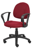 Boss Burgundy  Deluxe Posture Chair W/ Loop Arms MODEL # B317-BY