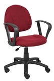 Boss Burgundy  Deluxe Posture Chair W/ Loop Arms MODEL # B317-BY