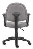 Boss Grey  Deluxe Posture Chair W/ Loop Arms MODEL # B317-GY