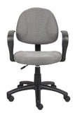 Boss Grey  Deluxe Posture Chair W/ Loop Arms MODEL # B317-GY