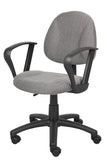 Boss Grey  Deluxe Posture Chair W/ Loop Arms MODEL # B317-GY