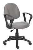 Boss Grey  Deluxe Posture Chair W/ Loop Arms MODEL # B317-GY