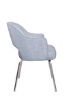 Grey Linen Guest Chair MODEL # B489C-GR