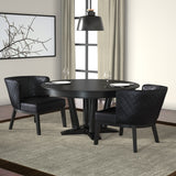 Boss Ava Quilted guest, accent or dining chair - Black MODEL # B529QBK-BK