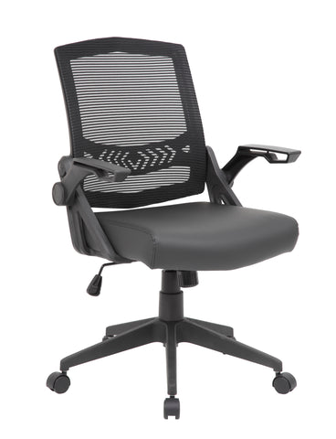 Boss Mesh Flip Arm Task Chair MODEL # B6223-BK
