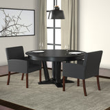 Boss Box Arm guest, accent or dining chair W/Mahogany Finish MODEL # B629M