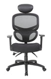 Boss Multi-Function Mesh Task Chair w/Headrest MODEL # B6338-HR