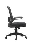 Boss Black Mesh, Flip Arm, Task Chair, Black Frame MODEL # B6366BK-BK