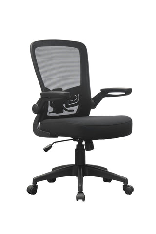 Boss Black Mesh, Flip Arm, Task Chair, Black Frame MODEL # B6366BK-BK