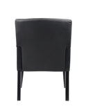 Boss Box Arm guest, accent or dining chair W/Black Base MODEL # B639-BK