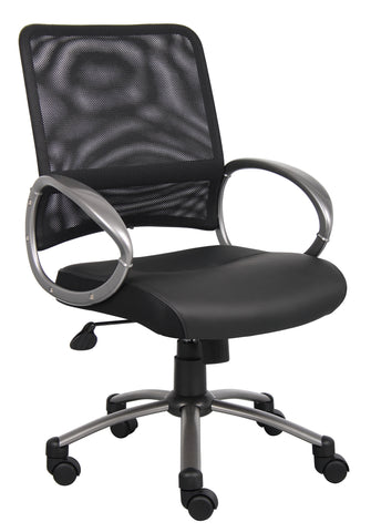 Boss Mesh Back W/ Pewter Finish Task Chair MODEL # B6406