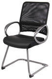Boss Mesh Back W/ Pewter Finish Guest Chair MODEL # B6409