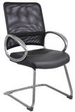 Boss Mesh Back W/ Pewter Finish Guest Chair MODEL # B6409