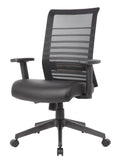 Boss Mesh and Antimicrobial Task Chair MODEL # B6566AM-BK