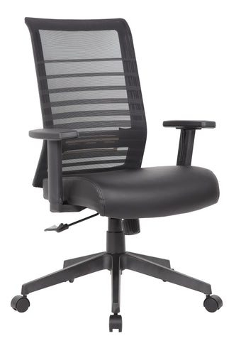 Boss Mesh and Antimicrobial Task Chair MODEL # B6566AM-BK