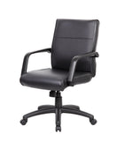Boss Mid Back Executive Chair In LeatherPlus MODEL # B686