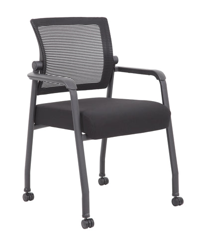Boss Mesh 4-Legged Guest Chair MODEL # B6889R-BK