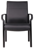 Boss Mid Back Guest Chair In LeatherPlus MODEL # B689