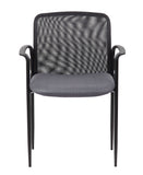 Boss Stackable Mesh Guest Chair - Grey MODEL # B6909-GY