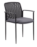 Boss Stackable Mesh Guest Chair - Grey MODEL # B6909-GY