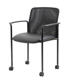 Boss Mesh Guest Chair with Casters, Black MODEL # B6909R-CS
