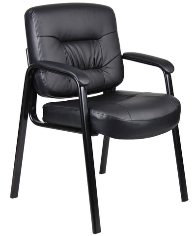Boss Executive Mid Back LeatherPlus Guest Chair MODEL # B7509