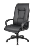 Boss Executive Leather Plus Chair W/Padded Arm MODEL # B7601