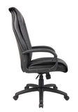 Boss Executive Leather Plus Chair W/Padded Arm MODEL # B7601