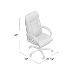Boss Executive Leather Plus Chair W/Padded Arm MODEL # B7601
