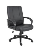 Boss CaressoftPlus Executive Mid Back Chair MODEL # B7906