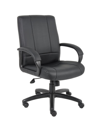 Boss CaressoftPlus Executive Mid Back Chair MODEL # B7906