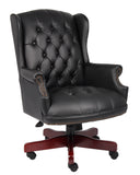 Boss Wingback Traditional Chair In Black MODEL # B800-BK